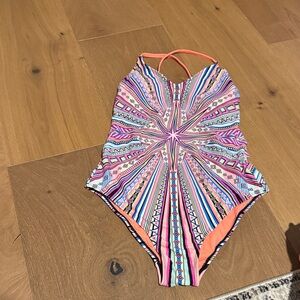 Xhilaration Multicolor Kids Swim One Piece